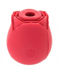 Gül Motifli Vakumlu Dil Vibratör & Mastürbatör