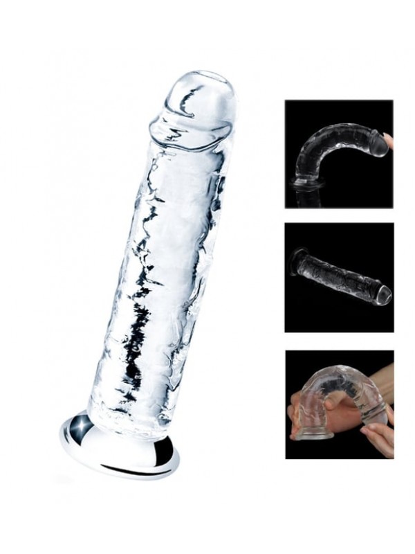 9 CM ŞEFFAF DİLDO TESTİSSİZ&hellip;